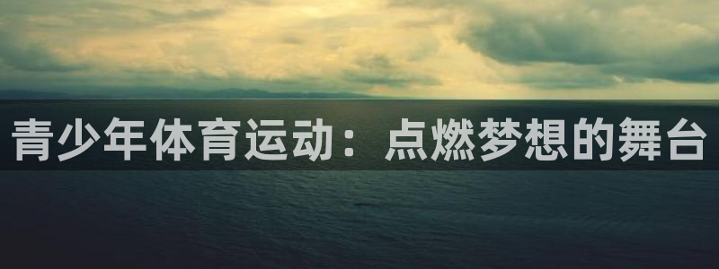 MK体育官方正版app娱乐网站：青少年体育运动：点燃梦想的舞